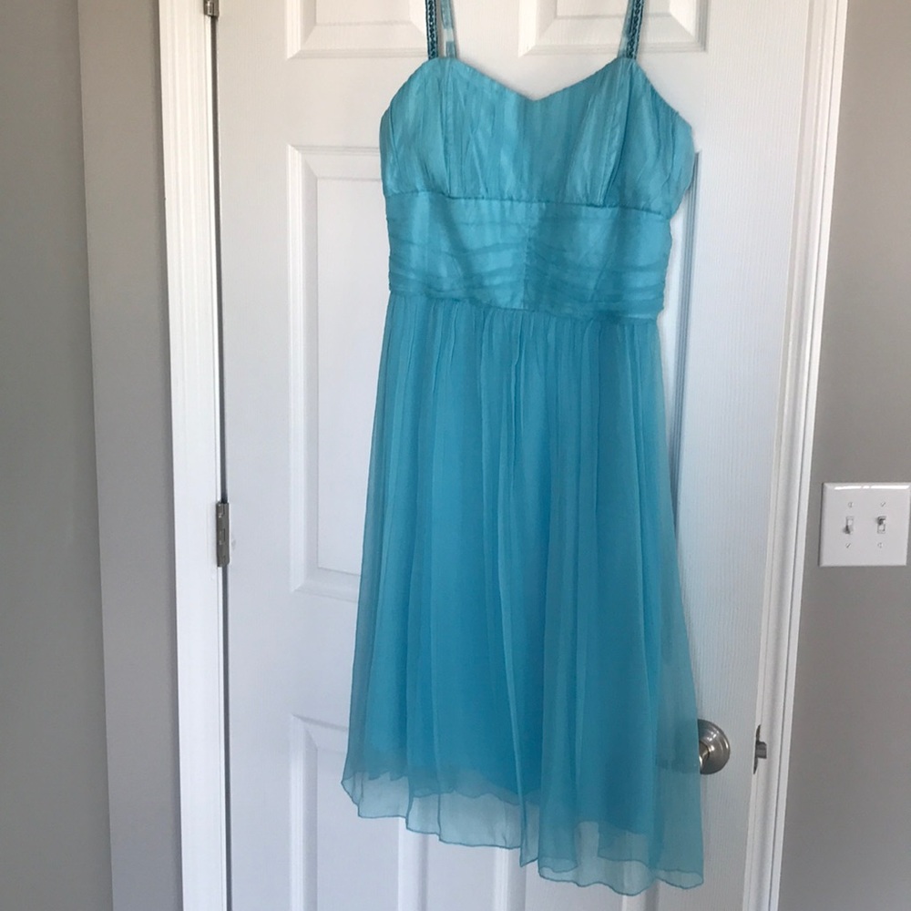 Beautiful flowy silk dress.